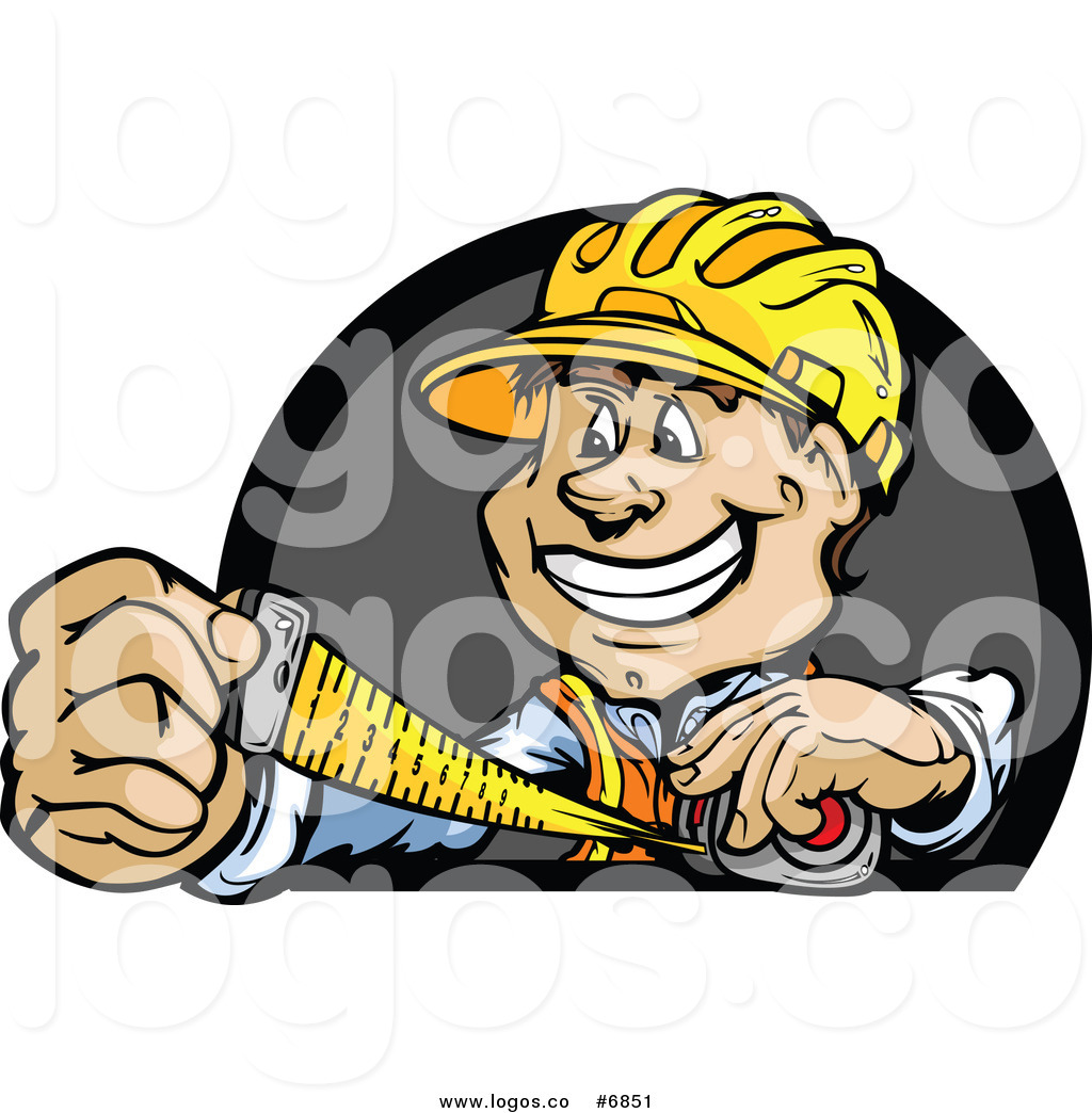1024x1044 Royalty Free Clip Art Vector Logo Of A Happy Construction Worker
