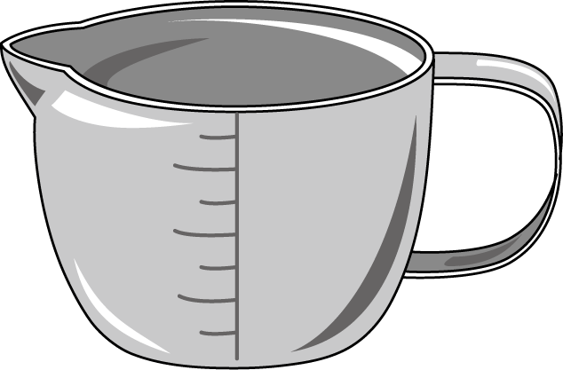 634x417 Measuring Cup Clipart