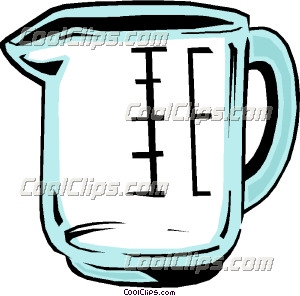 300x296 Measuring Cup Clip Art