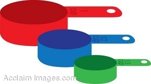 300x168 Clip Art Of Of A Set Of Measuring Cups