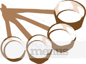 300x223 Measuring Cups Clipart Cooking Images