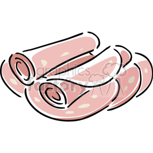 300x300 Royalty Free Lunch Meat 383112 Vector Clip Art Image