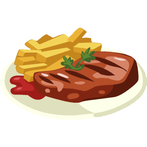 302x302 Steak Meal Clip Art Clipart Free Download