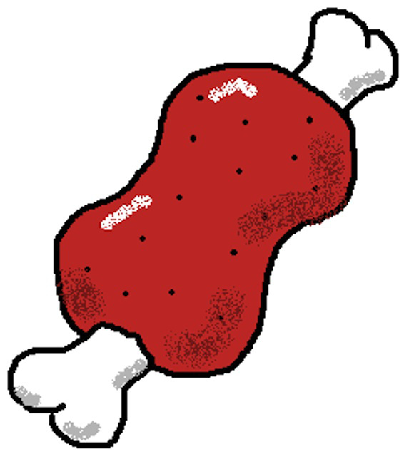 580x644 Pieces Of Meat Clipart