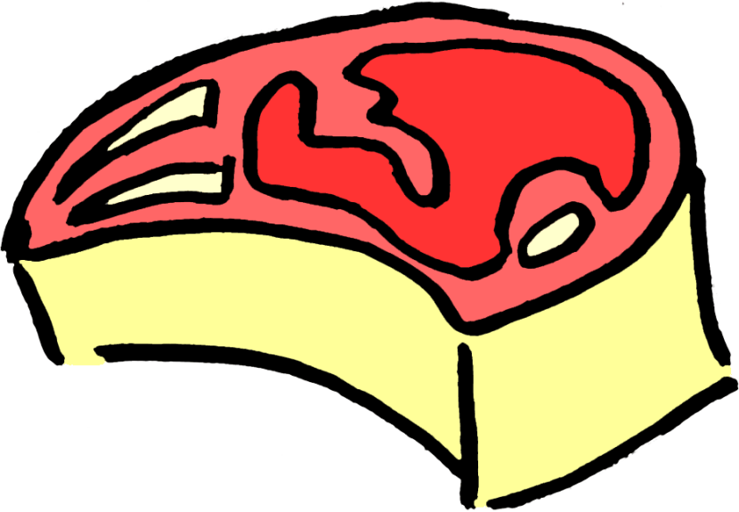 830x575 Steak Clipart