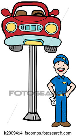 264x470 Drawings Of Auto Mechanic Car Lift K2009454