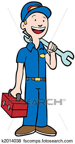247x470 Stock Illustration Of Mechanic Man K2014038