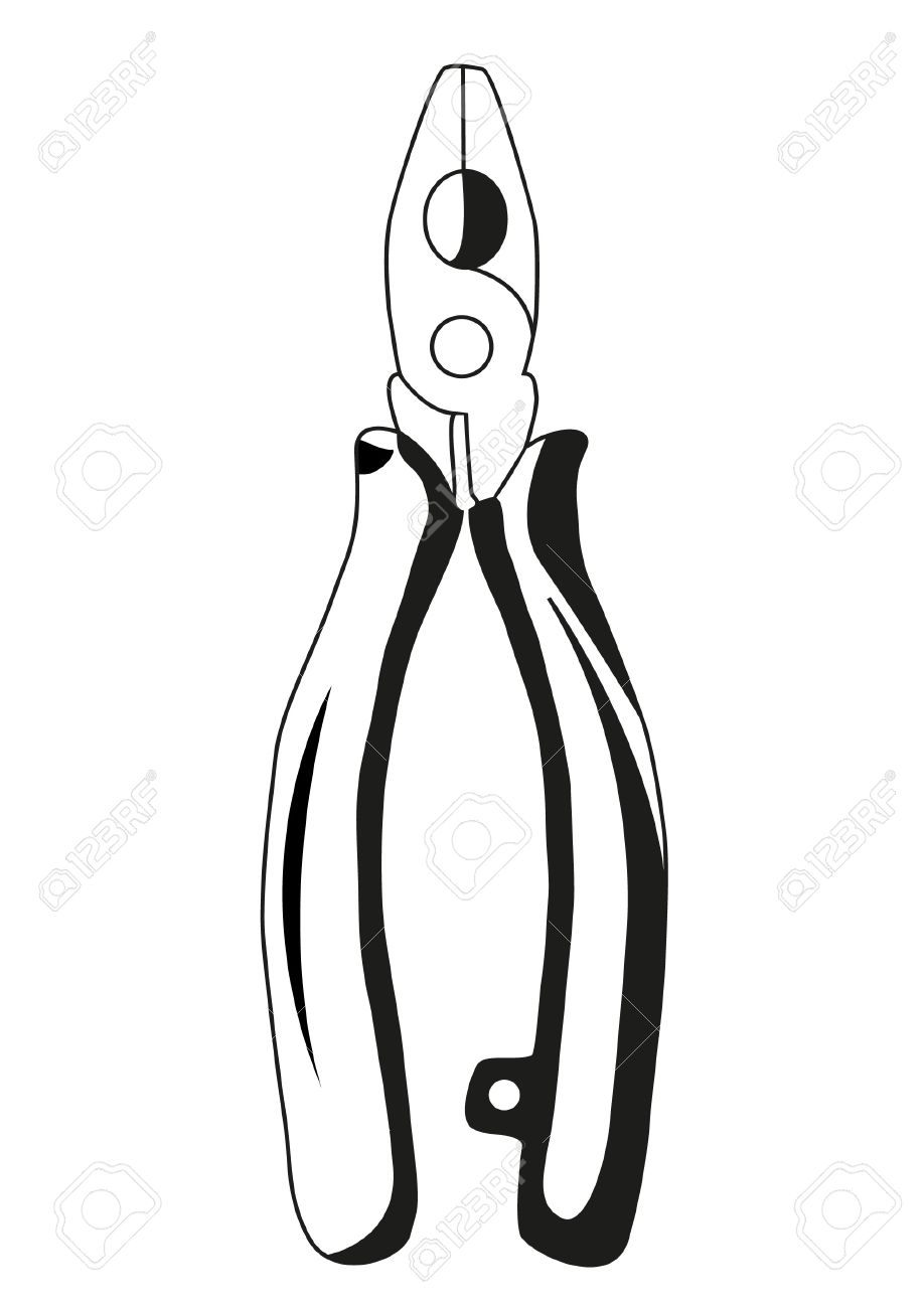 918x1300 Mechanical Clipart Pliers