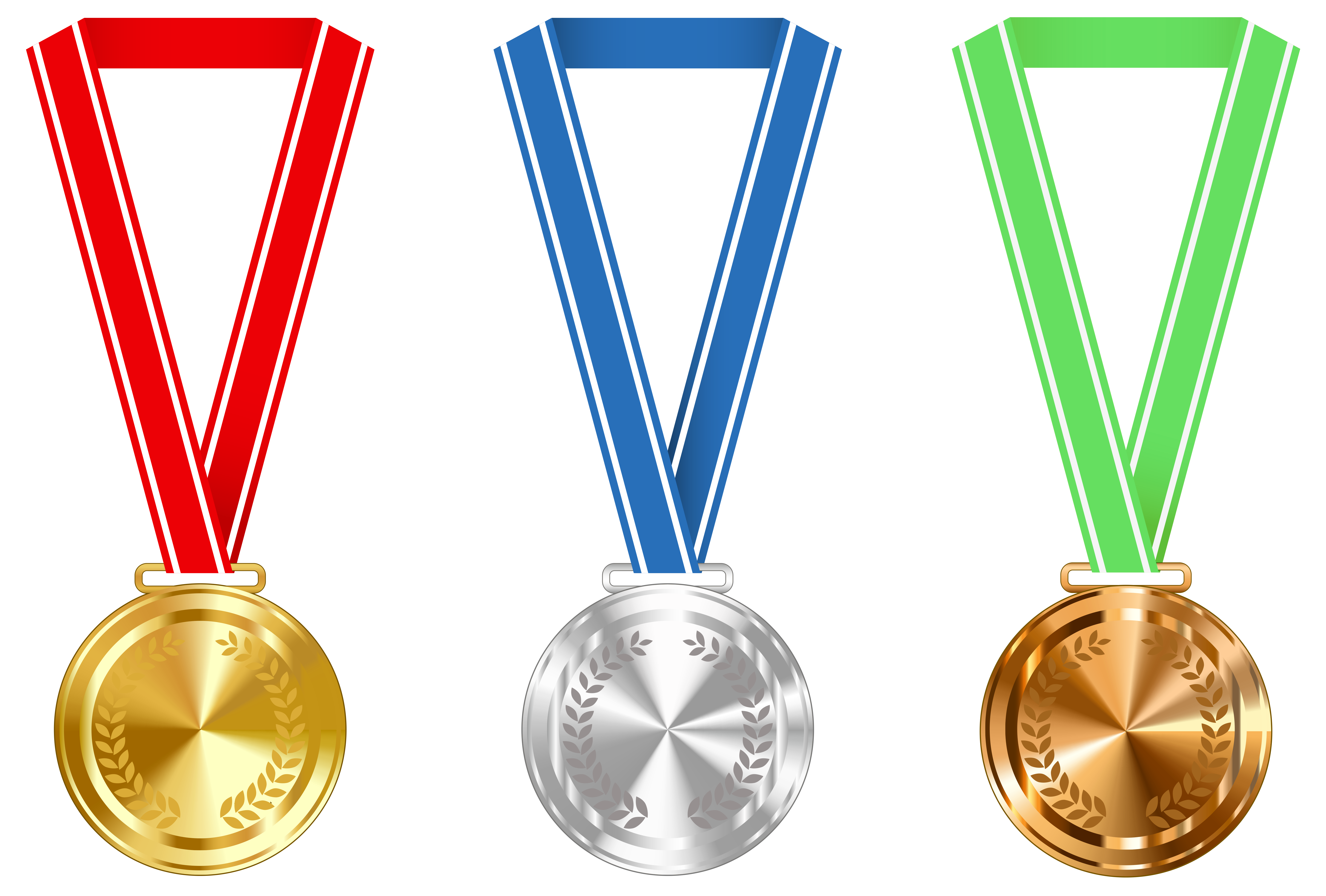6166x4166 Gold Silver And Bronze Medals Png Clipart Imageu200b Gallery