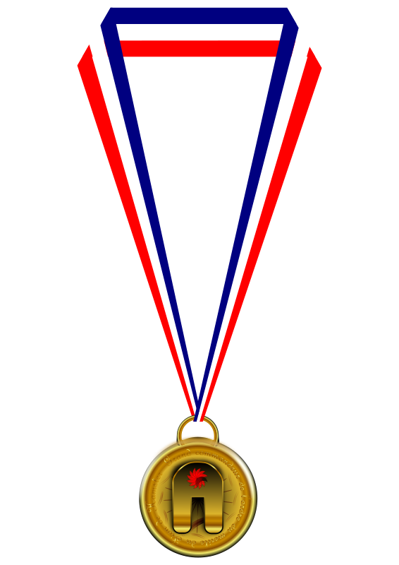 566x800 Gold Medal Clipart