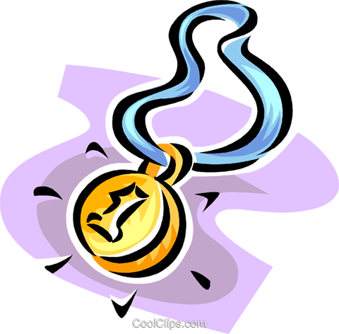 480x472 Gold Medal Royalty Free Vector Clip Art Illustration Vc062382