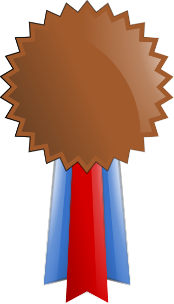 342x596 Bronze Medal Clip Art