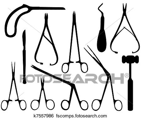 450x380 Clip Art Of Medical Tools K7557986