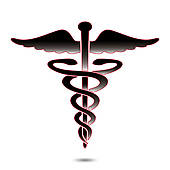 170x170 Clip Art Of Caduceus Medical Symbol Vector Illustration. K12713028