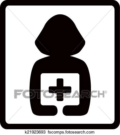 417x470 Clipart Of Nurse With Medical Box K21923693