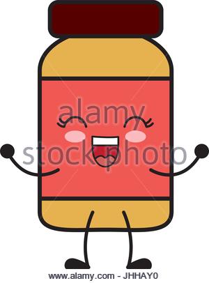 300x406 Kawaii Medicine Bottle Icon Stock Vector Art Amp Illustration