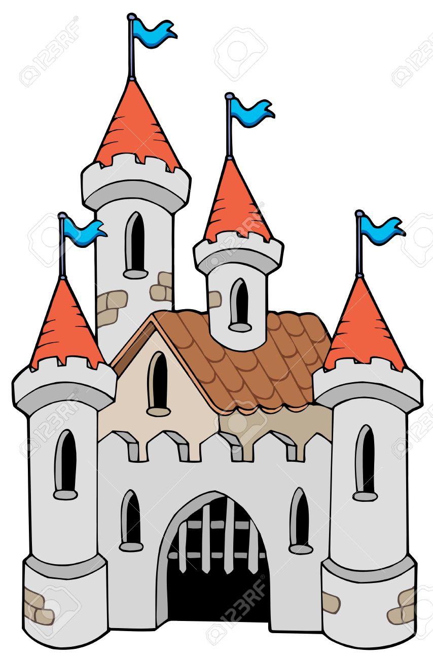 854x1300 Castle Clipart Cartoon