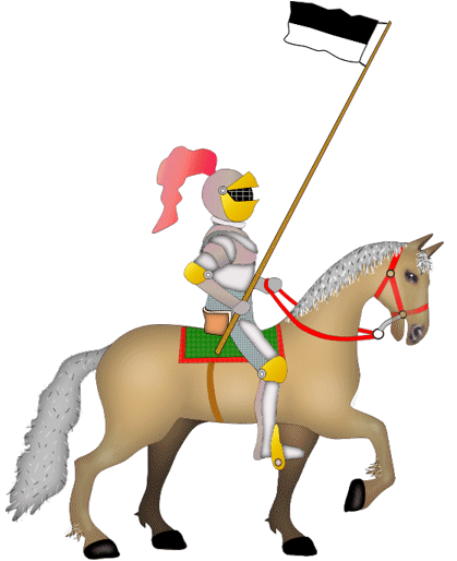 419x514 Medieval Knight And Castle Clipart 3