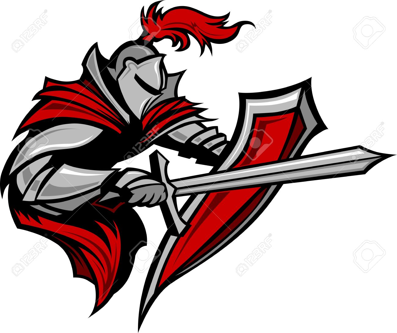 1300x1092 Warrior Or Medieval Knight Vector Mascot Wearing Armor Royalty