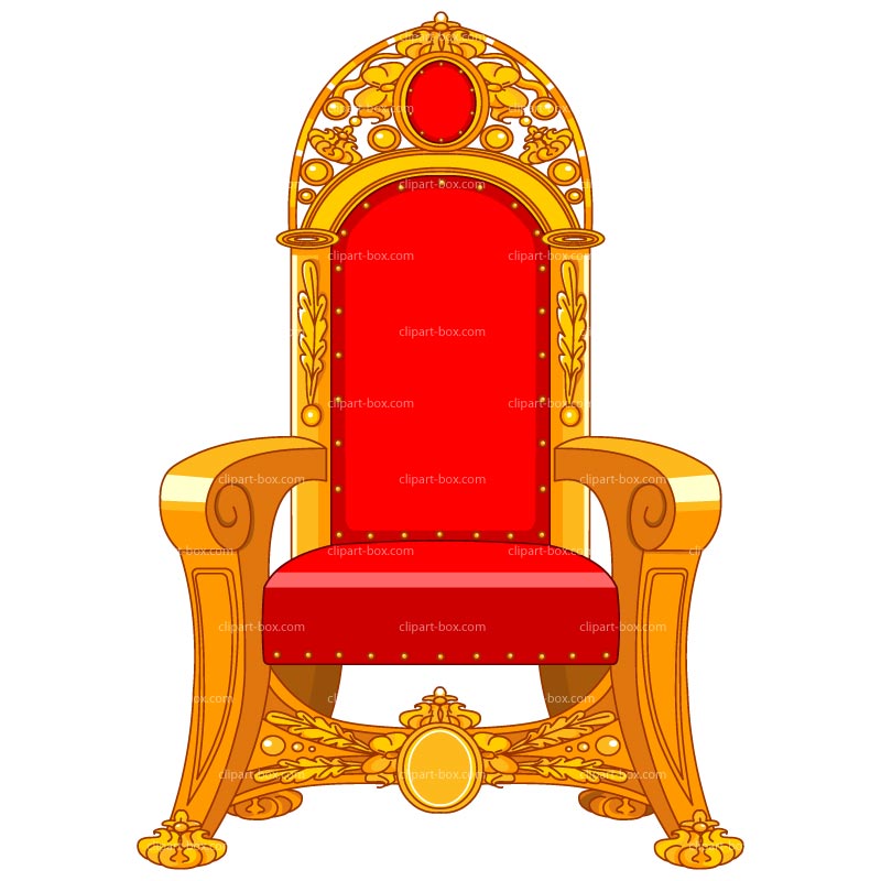 800x800 King And Queen On Throne Clipart