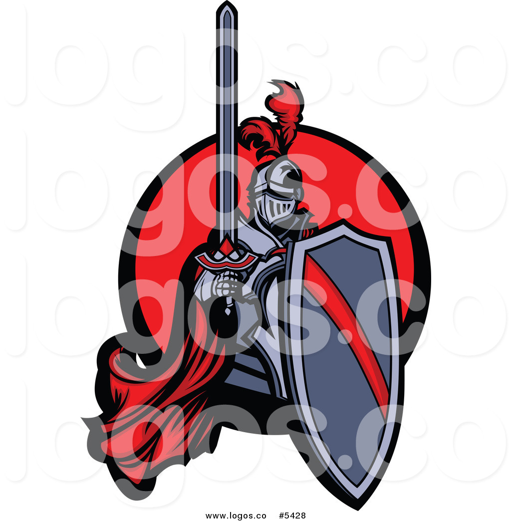 1024x1044 Royalty Free Vector Of Logo Of Medieval Knight Holding