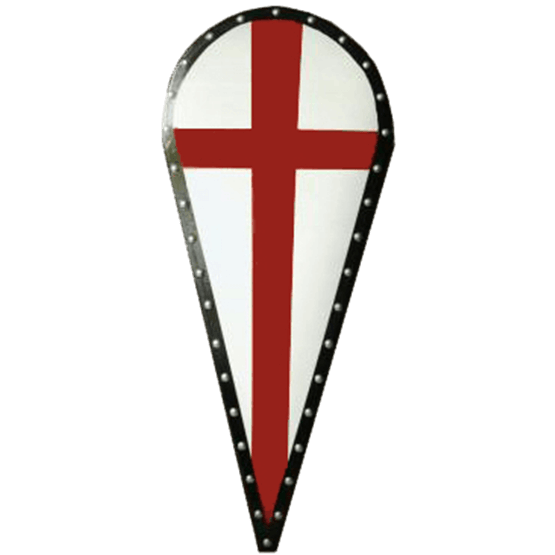 555x555 Wooden Red Cross Kite Shield