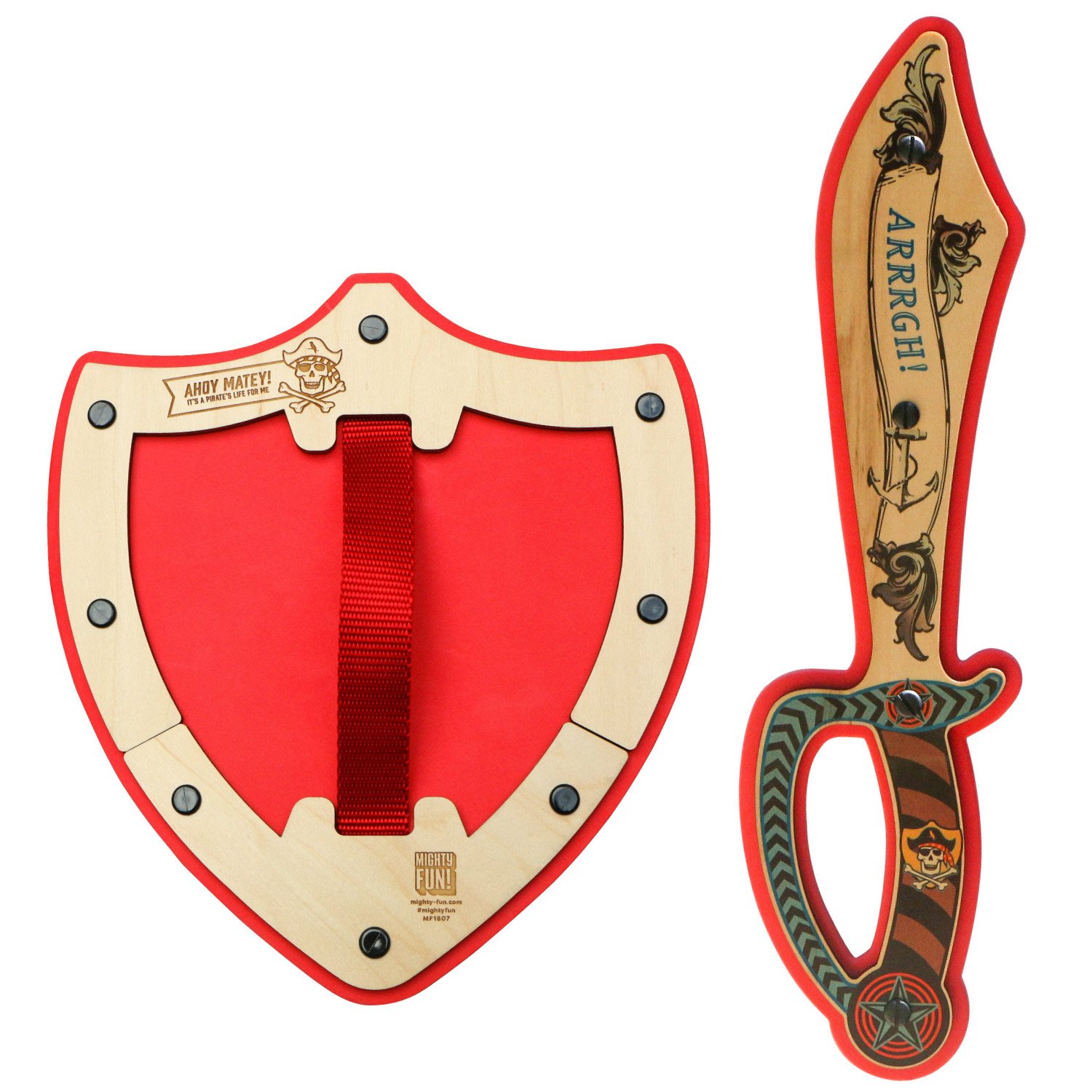1500x1500 Wooden Sword And Shield Set
