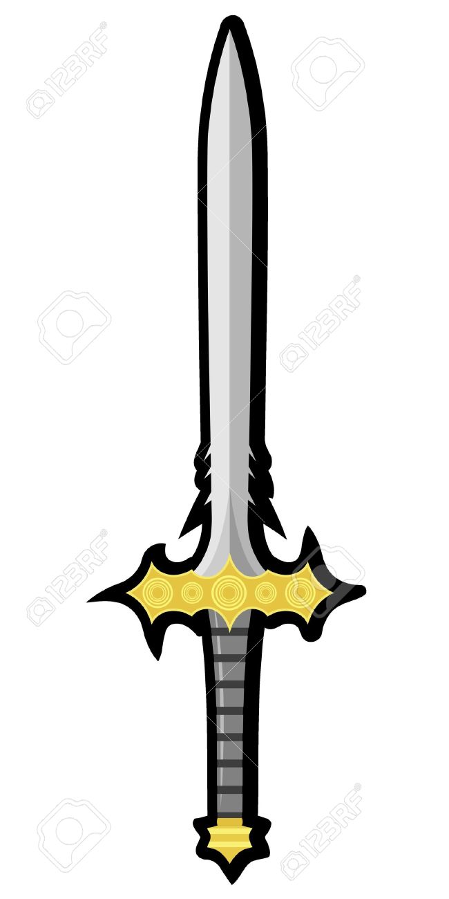 650x1300 Weapon Clipart Medieval Sword
