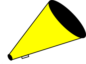299x225 Megaphone Yellow Clip Art