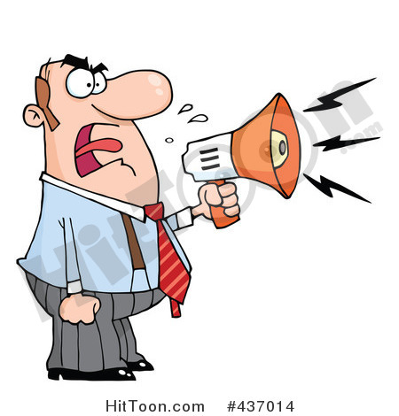 450x470 In Megaphone Clipart