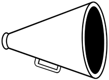 216x160 Megaphone Clipart Cheerleading