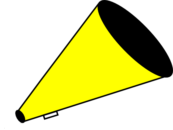 600x451 Megaphone Yellow Clip Art