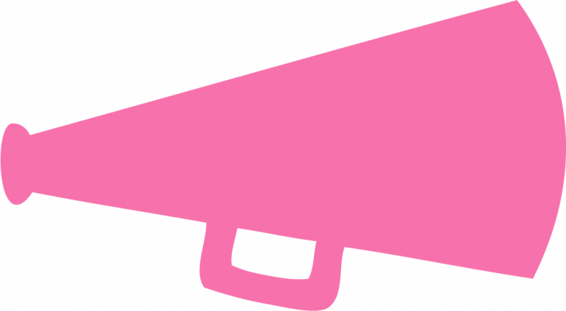 800x440 Pink Clipart Megaphone