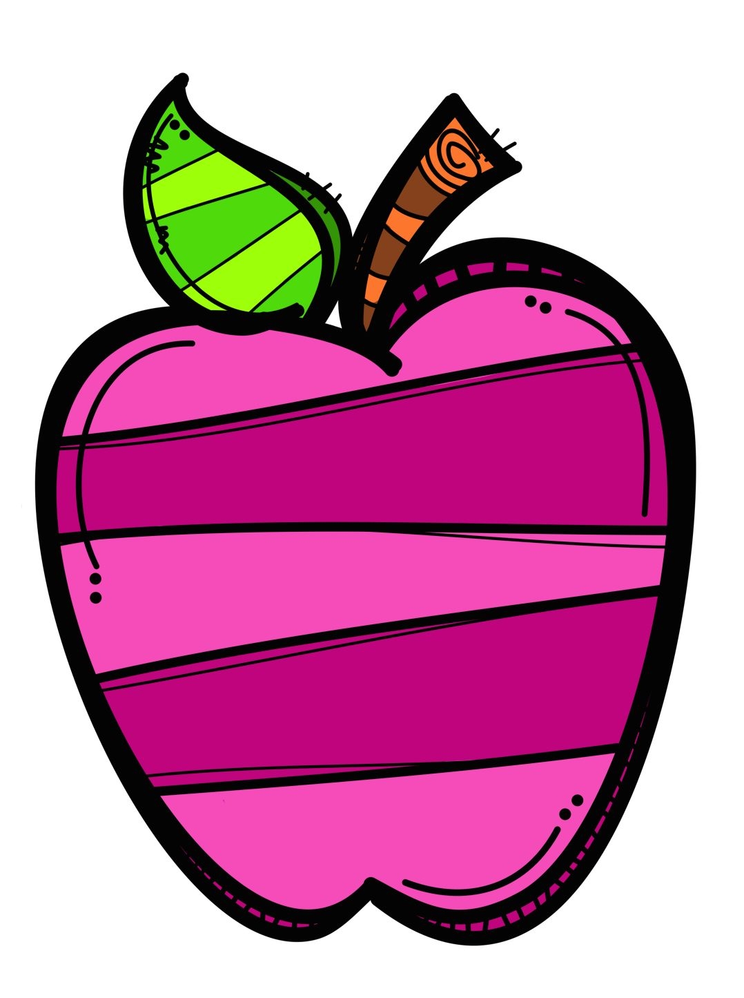 1078x1445 Melonheadz Apple Clipart