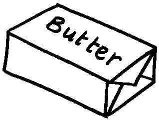 319x240 Butter Clipart Black And White