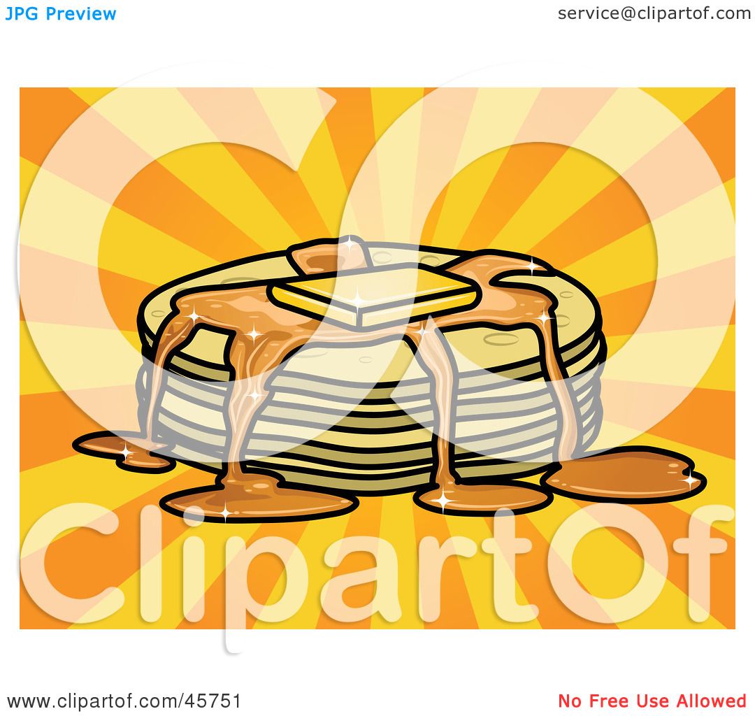 1080x1024 Royalty Free (Rf) Clipart Illustration Of Syrup And Melted Butter