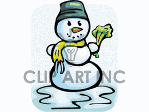Melting Snowman Clipart | Free download on ClipArtMag