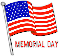 225x215 Free Memorial Day Clip Art Flags Clipart