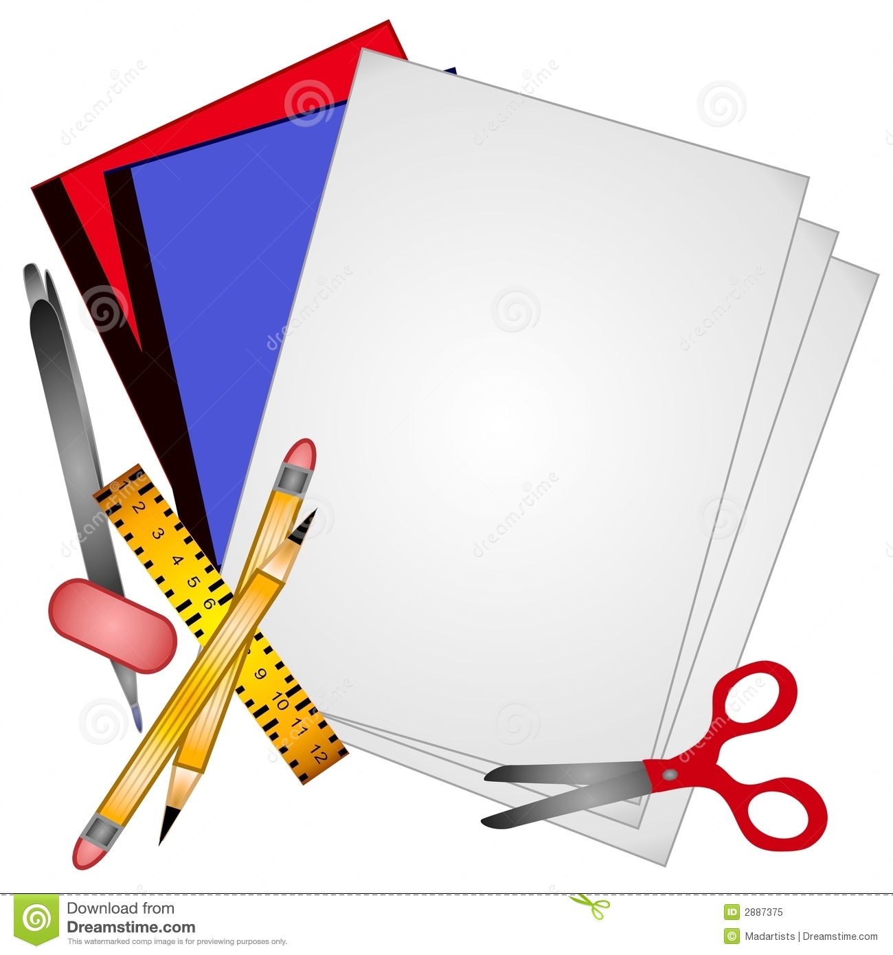 1300x1390 School Supplies Border Clipart Clipart Panda