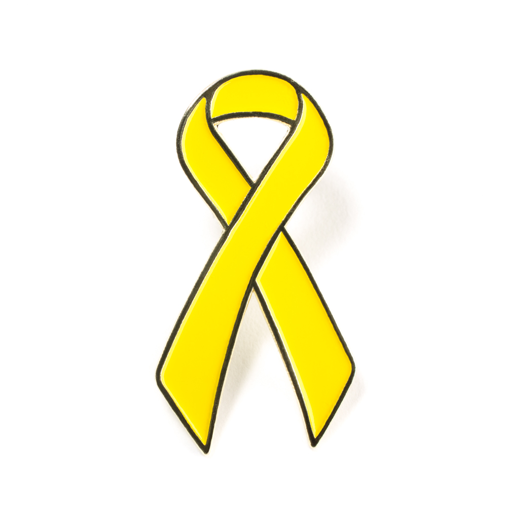 1000x1000 Childhood Cancer Awareness Pin
