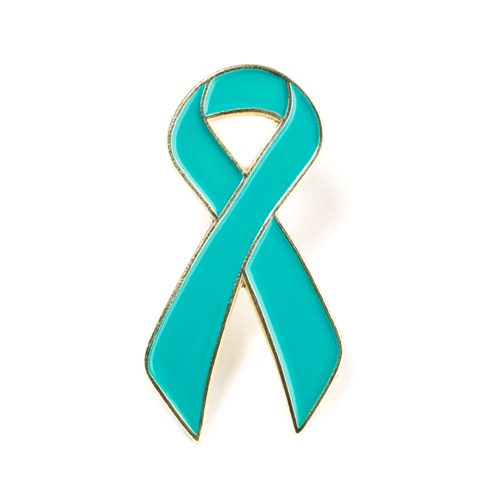 1000x1000 Ovarian Cancer Awareness Lapel Pin