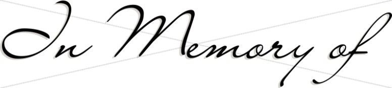 776x176 Memorial Service Clip Art