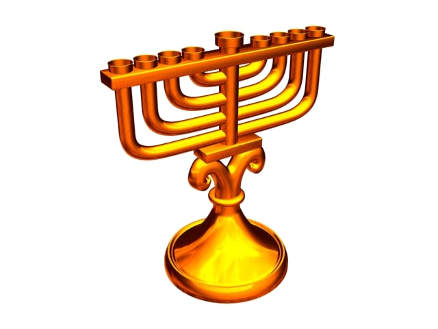 640x480 Menorah 3d Model
