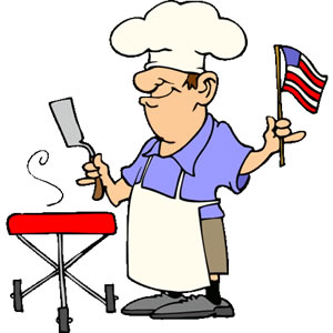 300x300 Happy Fourth Of July Week Clip Art Of A Man Wearing A Chef's Hat