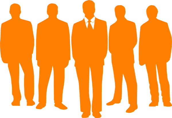 600x410 Men In Orange Clip Art
