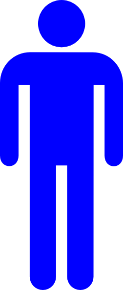 252x591 Men Women Bathroom Sign Clipart