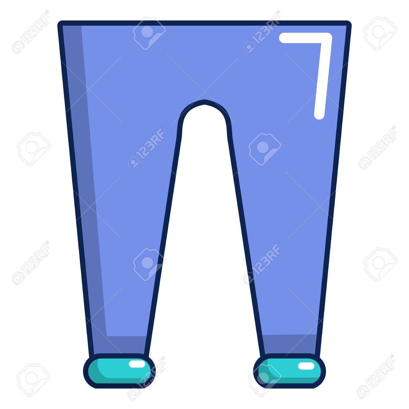 1300x1300 Men Fashion Accesory Pants Icon, Cartoon Style Royalty Free