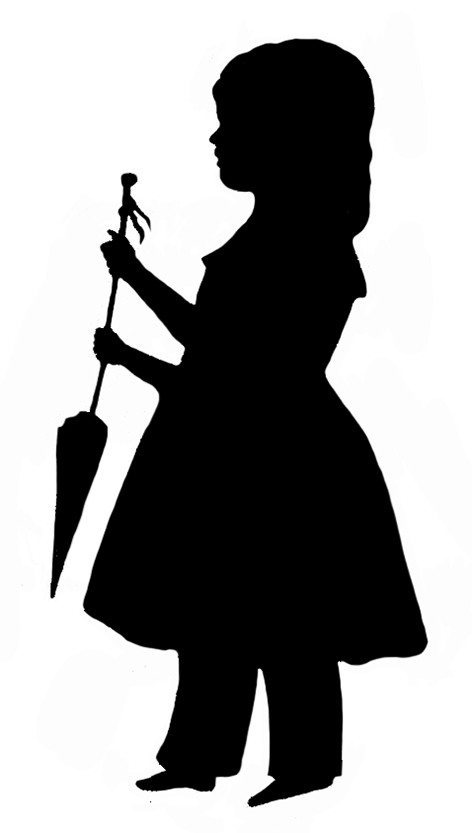 472x833 Portrait Silhouette Young Woman Clipart Silhouette