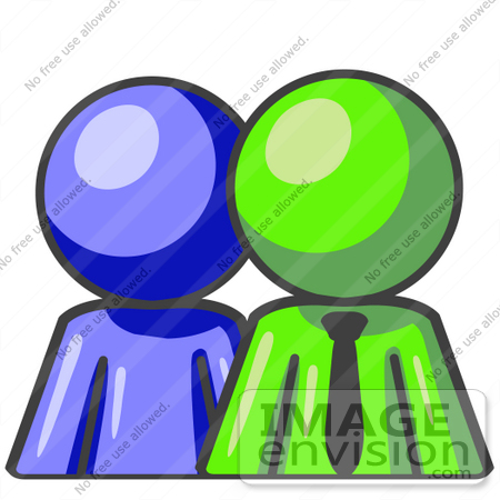 450x450 Clip Art Graphic Of A Lime Green Guy Character With A Blue