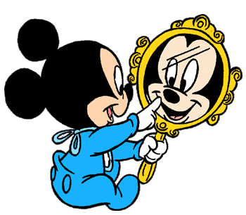 350x306 Baby Mickey Mirror Arte Baby Mickey